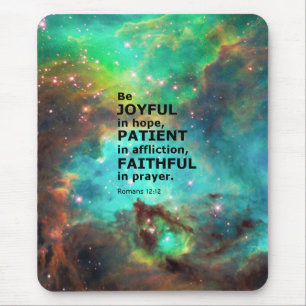 Romans 12:12 mouse mat