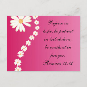 Romans 12:12 postcard