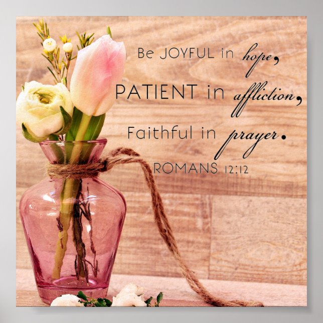 Romans 12:12 poster (Front)