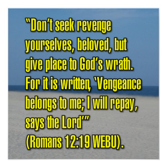 Romans 12:19 WEBU Poster (Front)