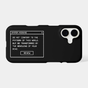 Romans 12:2 Black and White Computer Alert Window