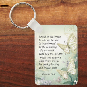 Romans 12:2 Do not Conform to this World Bible Key Ring