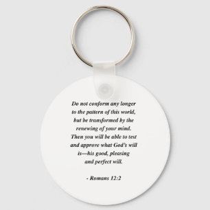 ROMANS 12:2 KEY RING