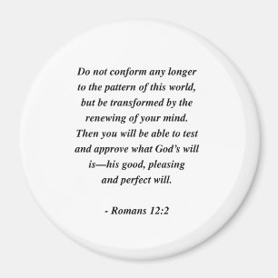 ROMANS 12:2 MAGNET