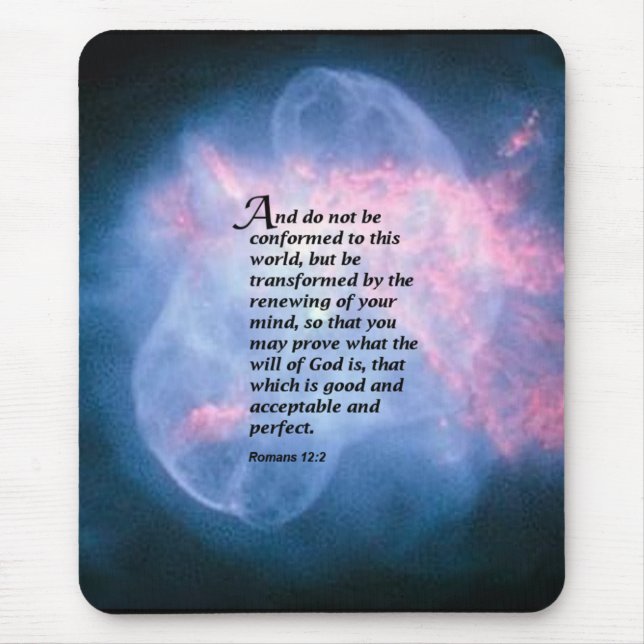 Romans 12:2 mouse mat (Front)