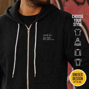 Romans 12:2 New Mind Life Creation Minimalist Hoodie