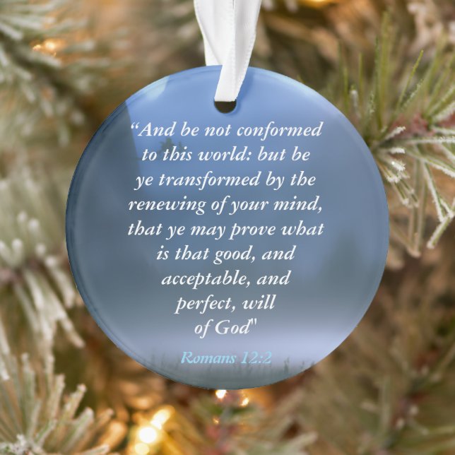 Romans 12:2 ornament (Tree)