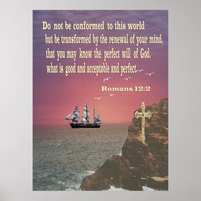 Romans 12:2 poster (Front)