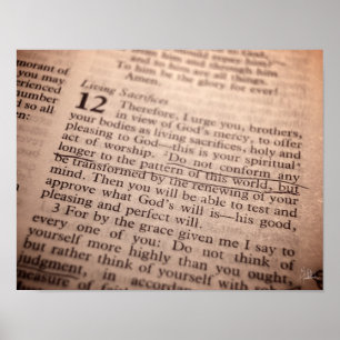 Romans 12:2 [Print] Poster