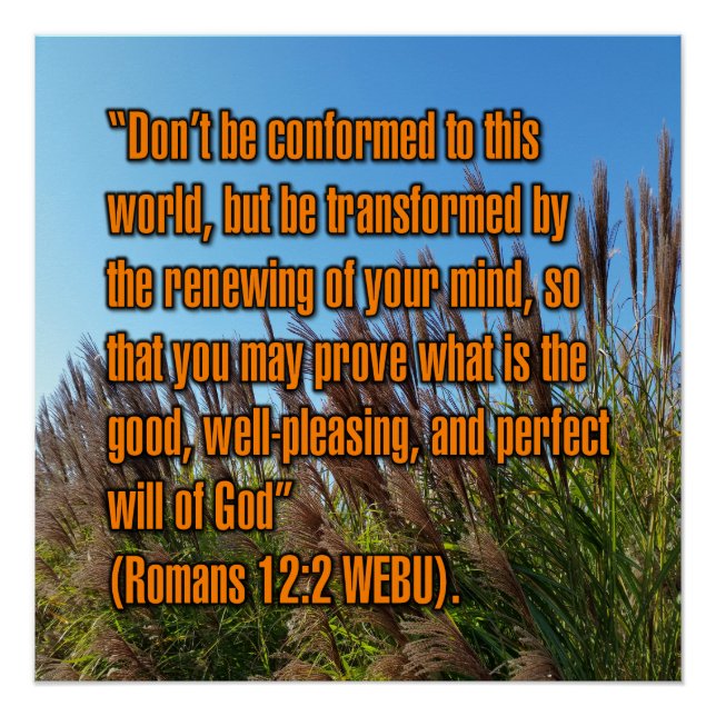 Romans 12:2 WEBU Poster (Front)