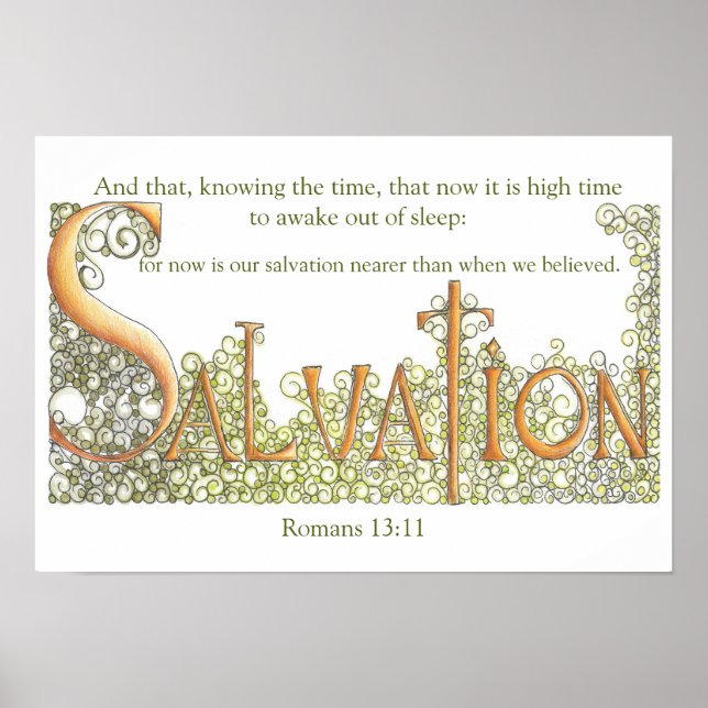 Romans 13:11 Salvation Poster (Front)