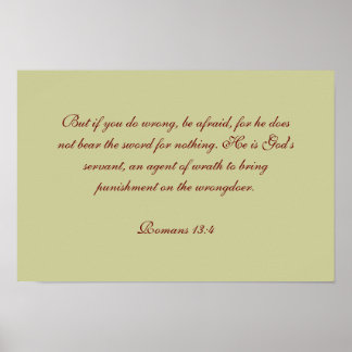 Romans 13:4 poster