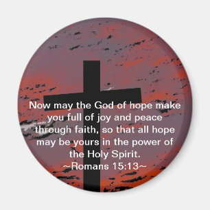 Romans 15:13 magnet