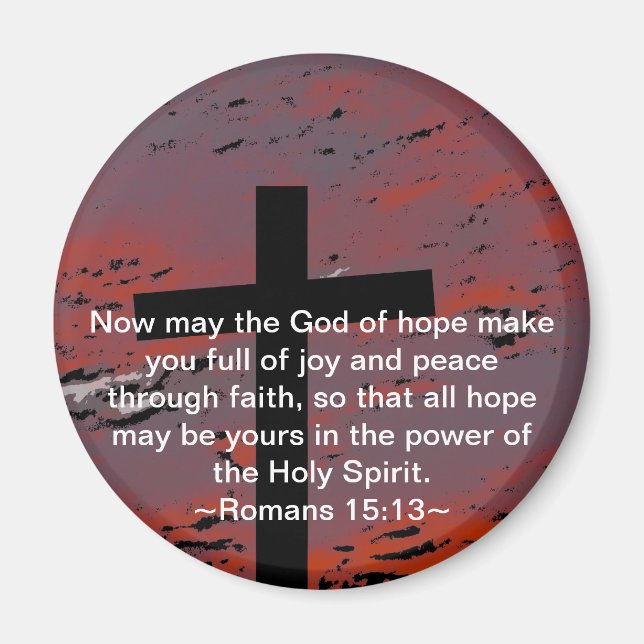 Romans 15:13 magnet (Front)