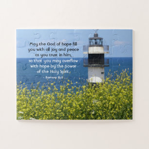 Romans 15:13 May the God of Hope, Lighthouse Jigsaw Puzzle
