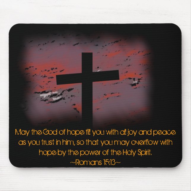 Romans 15:13 mouse mat (Front)