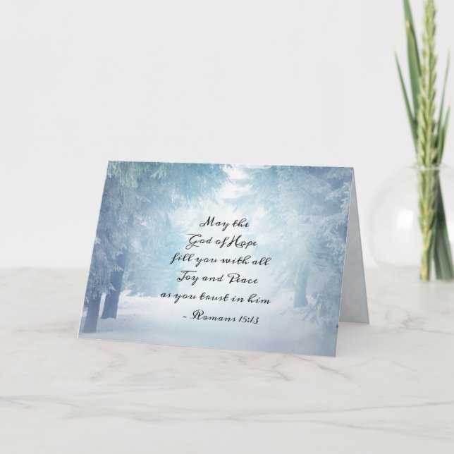Romans 15:13 The God of Hope Card (Front)