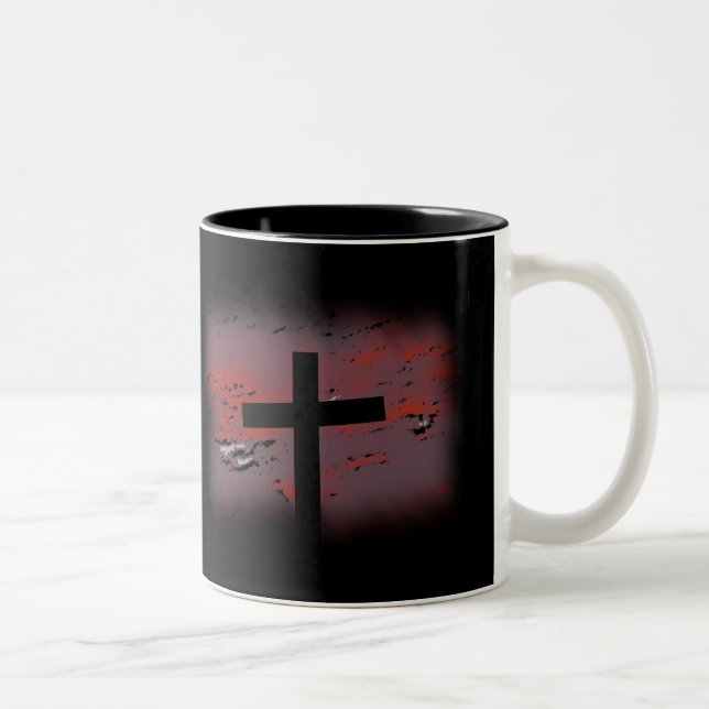 Romans 15:13 Two-Tone coffee mug (Right)