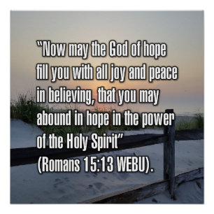 Romans 15:13 WEBU Poster