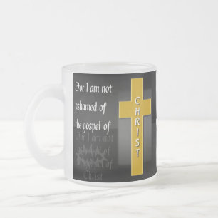 Romans 1:16a Bible Verse Coffee Mug