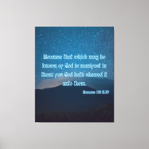 Romans 1:19 Bible Verse KJV Pic Wall Art