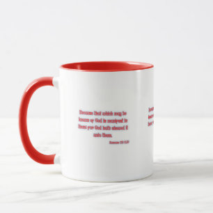 Romans 1:19 KJV Bible Verse Two-Tone Mug