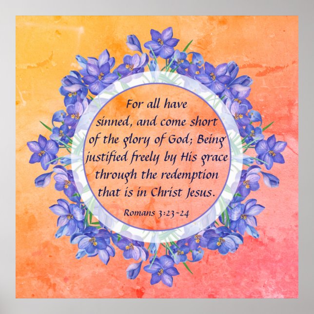 Romans 3:23-24  poster (Front)