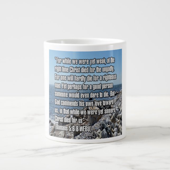 Romans 5:6–8 WEBU Mug (Front)