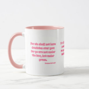 Romans 6:14 KJV Bible Scripture Two-Tone Mug