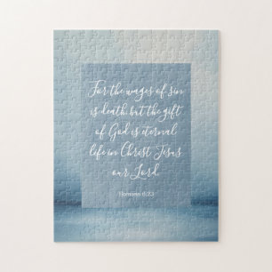 Romans 6:23 Customisable Bible Verse  Jigsaw Puzzle