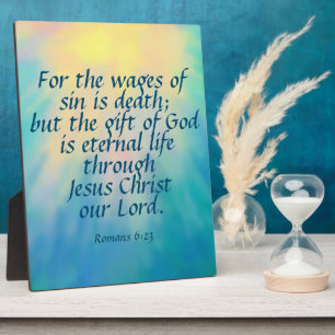 Romans 6:23 plaque