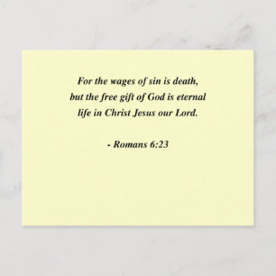ROMANS 6:23 POSTCARD