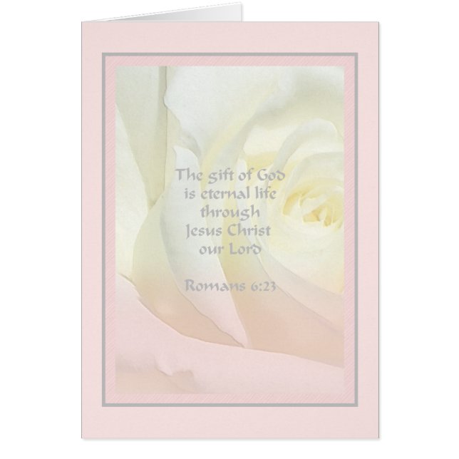 Romans 6:23 Rose Scripture (Front)