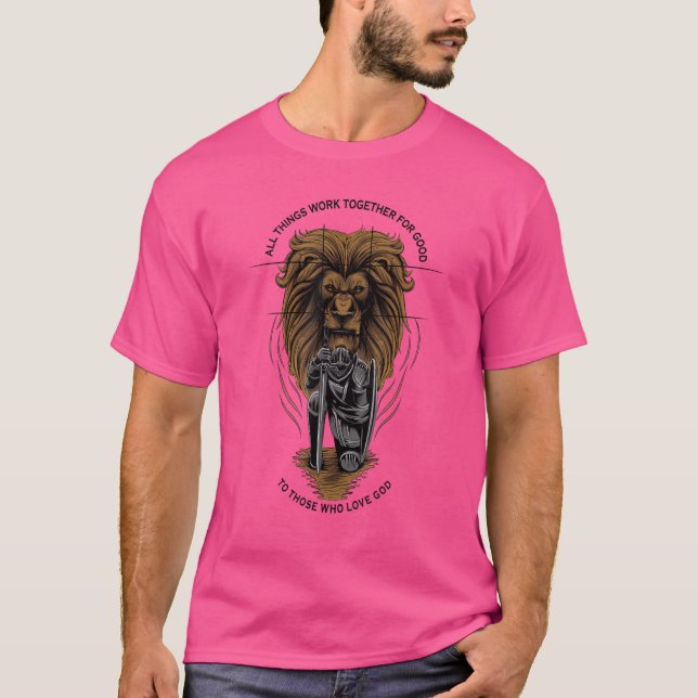 Romans 828 All Things Work Together For Good Love  T-Shirt (Front)