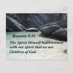 Romans 8:16 The Spirit himself bears witness Postcard