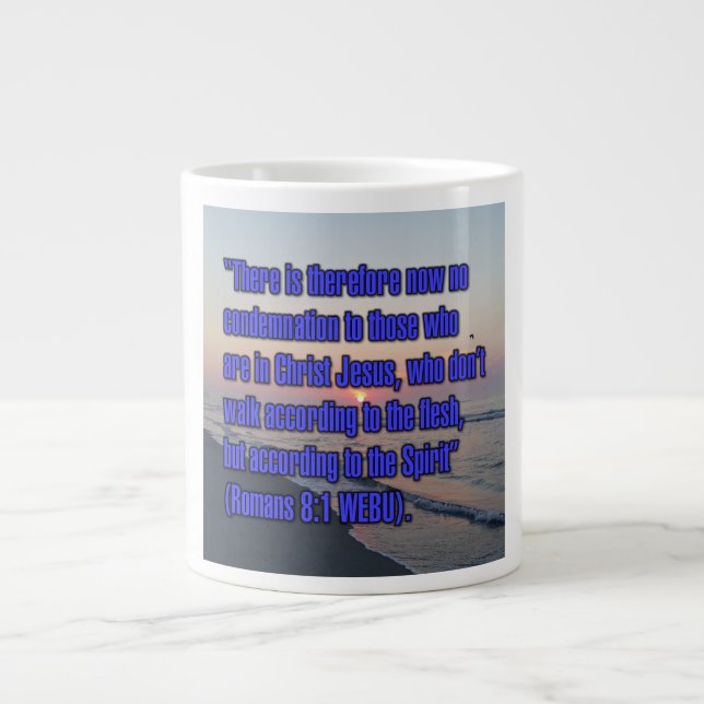 Romans 8:1 WEBU Mug (Front)
