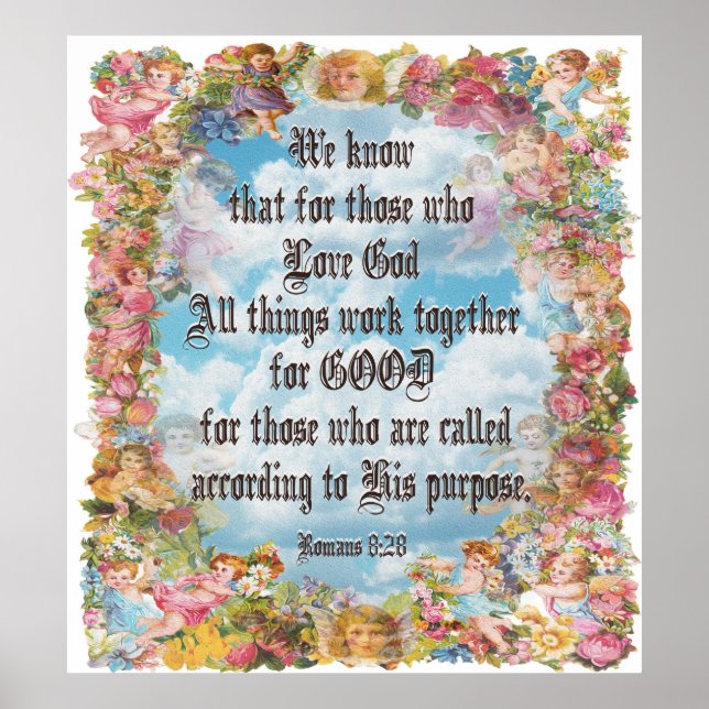 Romans 8:28 - All things good... Poster (Front)