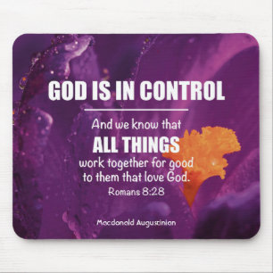 Romans 8:28 ALL THINGS WORK TOGETHER Personalised Mouse Mat