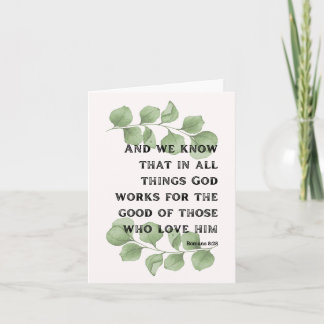 Romans 8:28 card