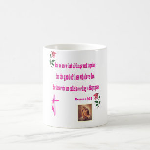 Romans 8:28 Christian designs Coffee Mug