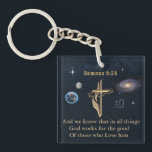 Romans 8:28 Christian  Key Ring<br><div class="desc">Romans 8:28</div>