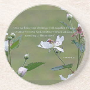 Romans 8:28 coaster