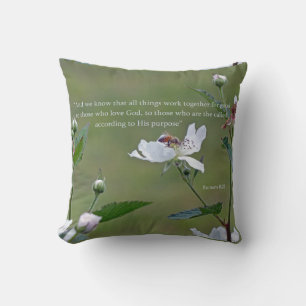 Romans 8:28 cushion