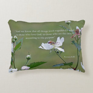Romans 8:28 decorative cushion