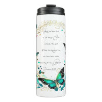 Romans 8:28 Flowers and butterflies 