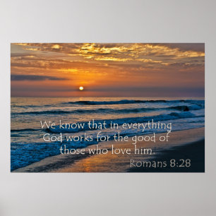 Romans 8:28 God fors for the good Poster