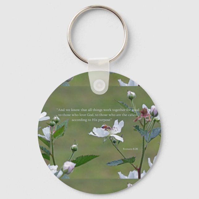 Romans 8:28 key ring (Front)