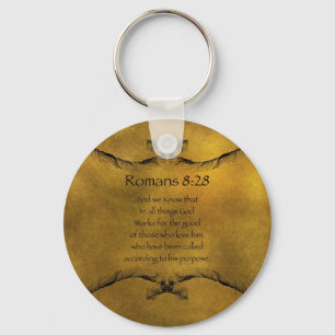 Romans 8:28 key ring