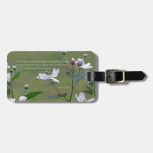 Romans 8:28 luggage tag