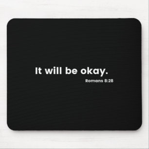 Romans 8_28 Motivational Christian Bible Verse Mes Mouse Mat